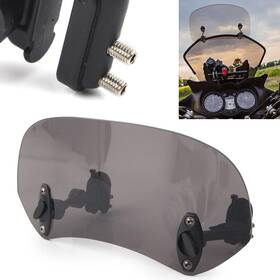 Premiummotorcycleusa 421111120393 Front Windshield Clip On Spoiler Extension Wind Deflector Universal Adjustable