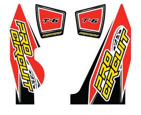 Dc14t6-yz250f Pro Circuit T-6 Wrap/end Cap Decals Yz250freplacement Muffler Stickers 794-9049