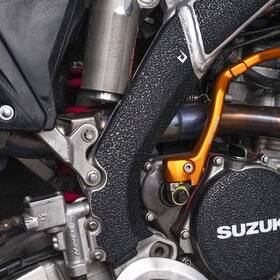 Sbf6 Pryme Black Frame Guards For 2010-2015 Suzuki Rmz250 Grip Tape Protectors Rmz 250