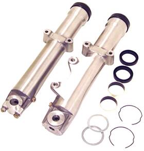 Rcp36726 Rivercity Chrome 41mm Lower Legs For Harley Davidson Fxst 1984-1999 Single Disc