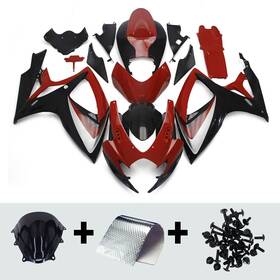 Fqk6-03 Rosehome #rosyimocnf Fairings Kit For Suzuki 2006 2007 Gsxr600 Gsxr750 K6 06 07 Bodywork Red Black