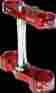 S2412 Scar Triple Clamps And Handlebar Mounts 22mm Red