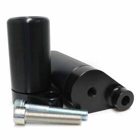 71-1550 Shogun 09-13 Yamaha Fz6r Motorsports No Cut Frame Sliders - Black