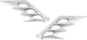 52-959 Show Chrome Front Fender Vent Accents -