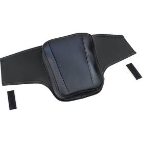 H40-402cbk Show Chrome Ballistic Tank Pouch - Black With Stitch Ryker Ft19-ft23
