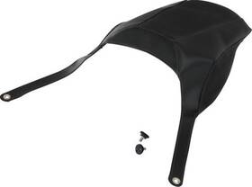 H40-403cbk Show Chrome Max Mount Cover - Black Stitched Can-am Ryker 0521-2106