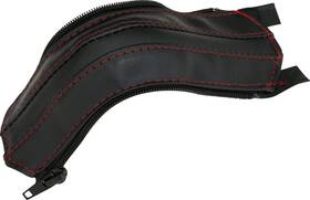 H44-2red Show Chrome Kaliber Passenger Grab Handle Cover - Red