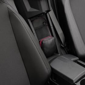 H44-3zred Show Chrome Center Console Kaliber Organizer - Black With Red Zipper