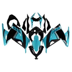 Fwex300r13-28 Spauto #kaspauto Blue Black Fairing Kit For Kawasaki Ex300r 2013 14 15 16 2017 Ninja 300 Bodywork