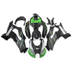 Fwzx10r Sportfairing 2021-09 #qin Black Green Full Fairing Kit For Kawasaki Zx10r 2021 2022 Abs Injection Bodywork