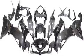 Fwzx6r-2019-14 Sportfairing #qin Imitation Carbon Fiber Fairing Kits For Kawasaki Zx6r 2019-2021 Plastic Bodywork