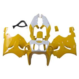 Fwzx7r-1996-22 Sportfairing #qin Abs Fairing Kit For Kawasaki Ninja Zx7r 1996-2003 Yellow White Plastic Bodywork