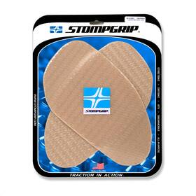 50-14-0001c Stomp Design Grip Icon Profile Large Street Bike Tank Grips - Clear Motorcycle