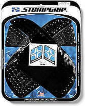 55-10-0024b Stomp Design Motorcycle Traction Pads - Street Bike Tank Grips Volcano 0024 Black