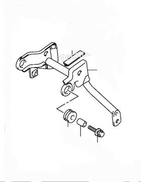 44160-08ga0 Suzuki 2003 - 2021 Drz125 Drz125l Fuel Tank Front Bracket Genuine