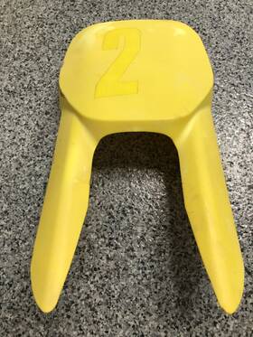 94911-034a0-yu1 Suzuki Jr80 Front Number Plate Fits 02-04 Oem Used Item P/n