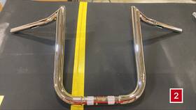 125-1141 Tab Performance 14 Inch Folsom Prison Chrome Handlebar For 15-up H-d Road Glide #2
