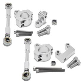 Zh-hd-000045-sil-fb Tarazon Cnc Aluminum Combi Frame Stabilizer Kits For Harley Wide Glide Fxdwg Dyna 06-17