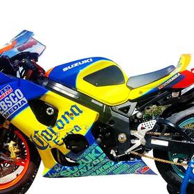 62-3002-ss Techspec Snake Skin Tank Grip Suzuki Gsxr 600 / 750 00-03 1000 01-04