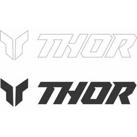 4320-2593 Thor Die Cut Decals - White/black 9in