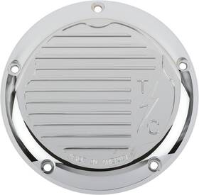 Tsc-3017-3 Thrashin Supply Co. Derby Cover Chrome Finned #tsc-3017-3