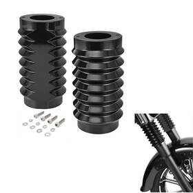 Wgsjzqz002 Tigersgateparts 49mm Fork Boot Slider Cover For 1986-2013 Harley Touring Electra Street Glide