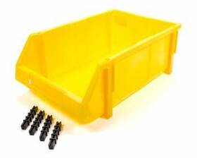 Pa-pbin-8005-ord Triple X Race Components Storage Bin - 7 5 3 Plastic Yellow Each