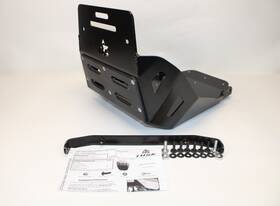 197-534-0008 Tusk Quiet Glide Adventure Skid Plate Black-1975340008