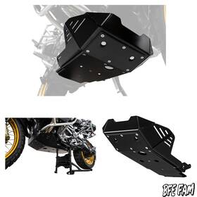 1975340014 Tusk Quiet Glide Adventure Skid Plate Black Fits Bmw R1250gs Gs 1250