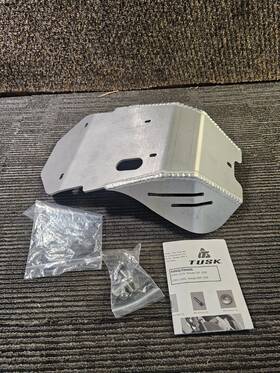 2101060009 Tusk Aluminum Skid Plate Silver For Honda Crf 230f 2003-2019