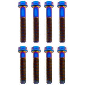 2156810010 Tusk Titanium Triple Clamp Bolt Kit Burnt Blue For Yamaha Yz Wr