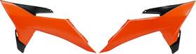 Kt05025 Ufo Kt05025#127 Radiator Covers Orange/black Ktm -