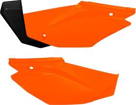 Ufo Plastics Ho05601-fflu Side Panel - Florescent Orange Motorcycle Dirt Bike