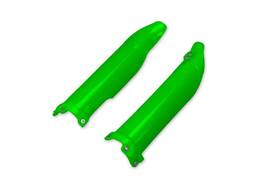 Ka04701-026 Ufo Plastics Green Front Fork Slider Guards Protectors Kawasaki Kx250/450 09-25