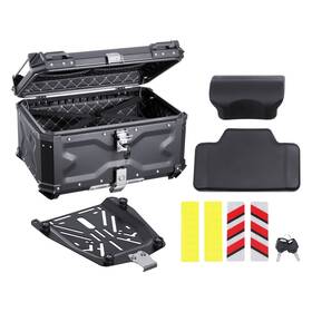 Uimoso Mtcjsdxhs65lpw3me 65l Universal Motorcycle Tail Box With Durable Leather Interior