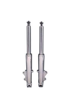 24-0522 V-twin 41mm Fork Assembly With Chrome Sliders For Dual Disc Flt 1986-1999 Harley