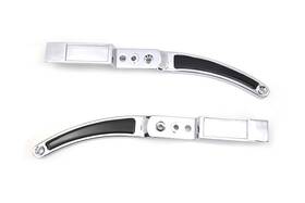 50-1228 Vtwin Manufacturing Harley Rear Fender Strut Set Chrome With Black Inserts Fits 1982-1989 Xlh