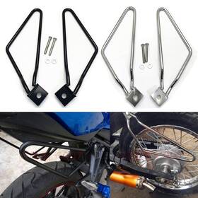 Wksmepmal00002 Wungkistar Motor Saddle Bag Support Bar Side Mount Bracket Silver Black Send By Random