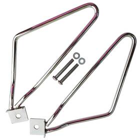 Wksmepmal00002cr Wungkistar Motorcross Cnc Alloy Saddle Bag Support Bar Side Silver Mount Bracket Guard