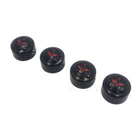 Hzmt247-008-bk Xinyun Spare Parts 4pcs Bolts Toppers Caps Skull Style Black For All 1999 Twin Cam Models