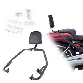 Mlhwboc11-pp Xitomer Water Resistant Leather Passenger Backrest Black Fit For Harley V-rod 2012-2017