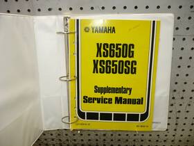 3g1-28197-10 Yamaha 1979 79 Xs650g Xs650sg Supplementary Service Manual Oem