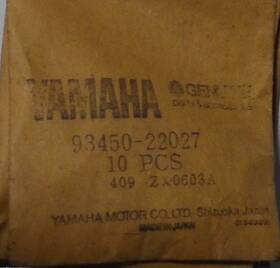 93450-22027 Yamaha Genuine Nos Oem Circlip Qty-10 Per Bag Hr/13