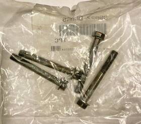 95027-06045-00 Yamaha 4 Pieces New 6x45 Small Black Flange Head Bolts