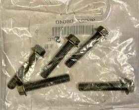 95027-08040-00 Yamaha 5 Pieces New 8x40 Small Head Black Flange Bolt 10mm Hex