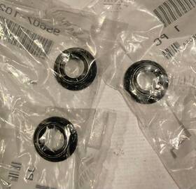 95607-10200-00 Yamaha 3 Pieces New Black 10mm Flange U-nuts