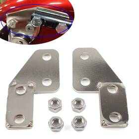 Zdl-kabusikikaisya1989us 770000919236 License Plate Bracket Bar Eliminator Fit Harley 1997-08 Flt Flht 2pcs Chrome Usa