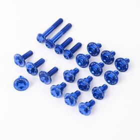 Ze88-5646 Zeta Aluminum Body Bolt Kit - Blue