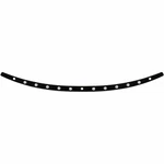 Memphis Shades Stainless Steel Dish Windshield Trim - Black Contrast Motorcycle. Fixed Price $69.95.