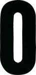 #0 7" Tall Black "extreme" Stick-on Race Numbers Pack Dirt Digits XT73B-0. Fixed Price $9.07.